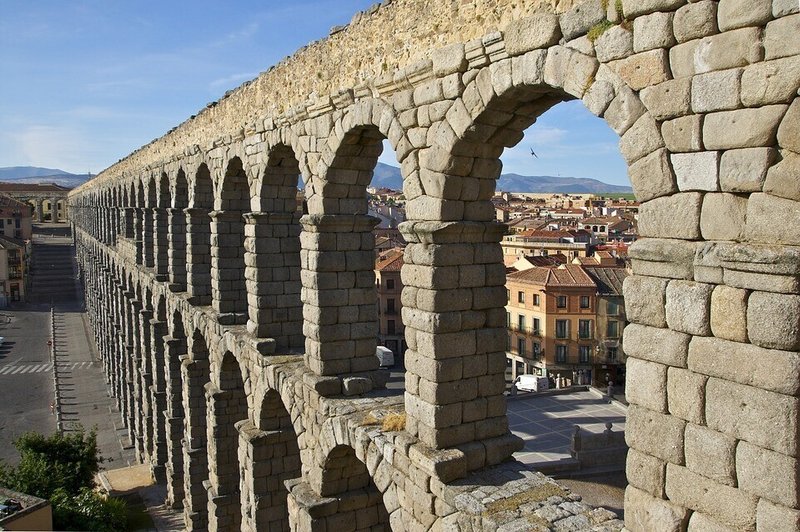 ローマ・水路・アーキテクチャ・建造物・石・街並み