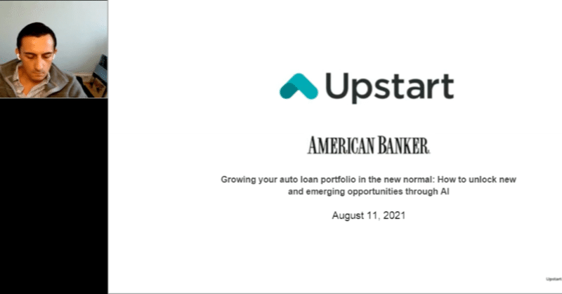 Upstartが銀行向けに行ったWebinar動画サマリー