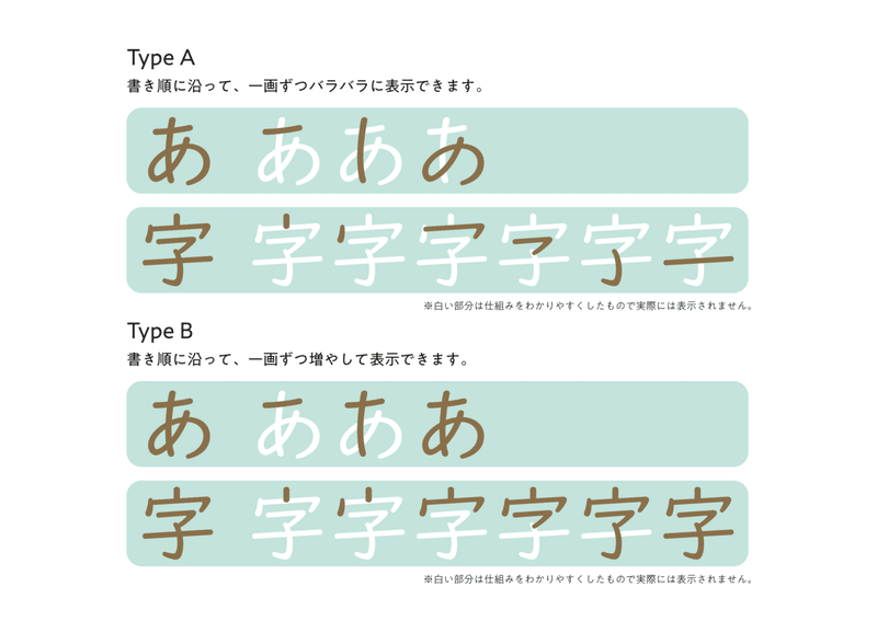 note向け新書体見本帳2