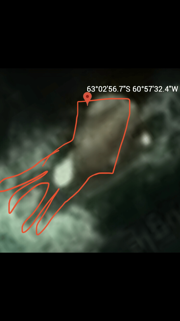 Googleアースに写ってしまった超巨大イカ！？｜tofu_111