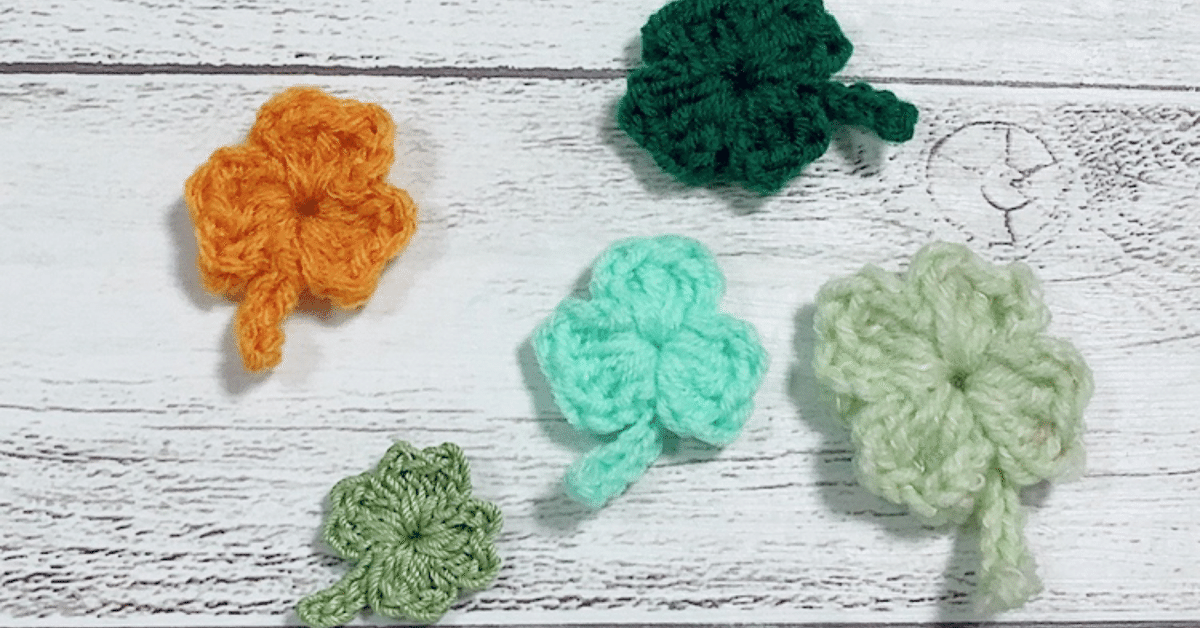 編み図】クローバー🍀モチーフ｜myccrochet