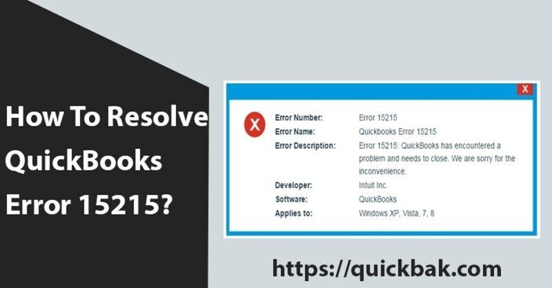 How to deal with QuickBooks error 15215 without any hassle?