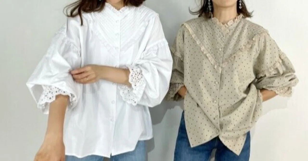 スーパーJチャンネル」 大木優紀アナウンサー着用 「pin tuck frill 