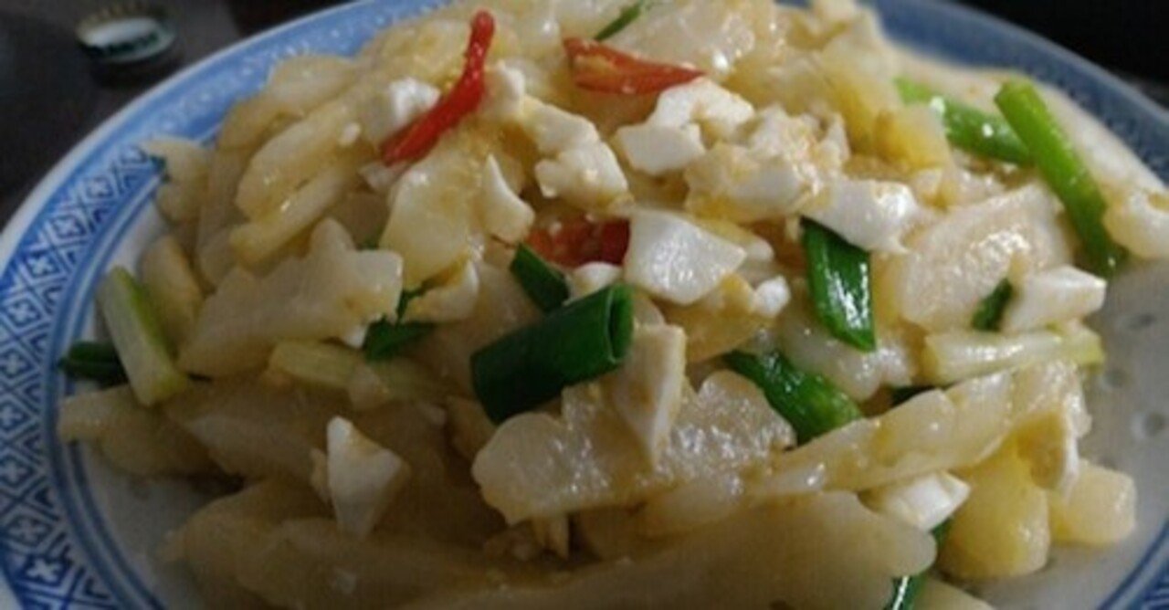 台湾ひとり研究室 台所編 義母レシピ 苦瓜鹹蛋 白ゴーヤの塩漬け卵炒め 田中美帆 台湾ルポライター Note 台湾ひとり研究室 台所編 義母レシピ 苦瓜鹹蛋 白ゴーヤの塩漬け卵炒め 田中美帆 台湾ルポライター Note