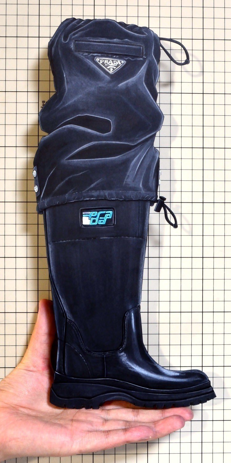 Shoes：00956 “PRADA” Drawstring Boot（FW2018）