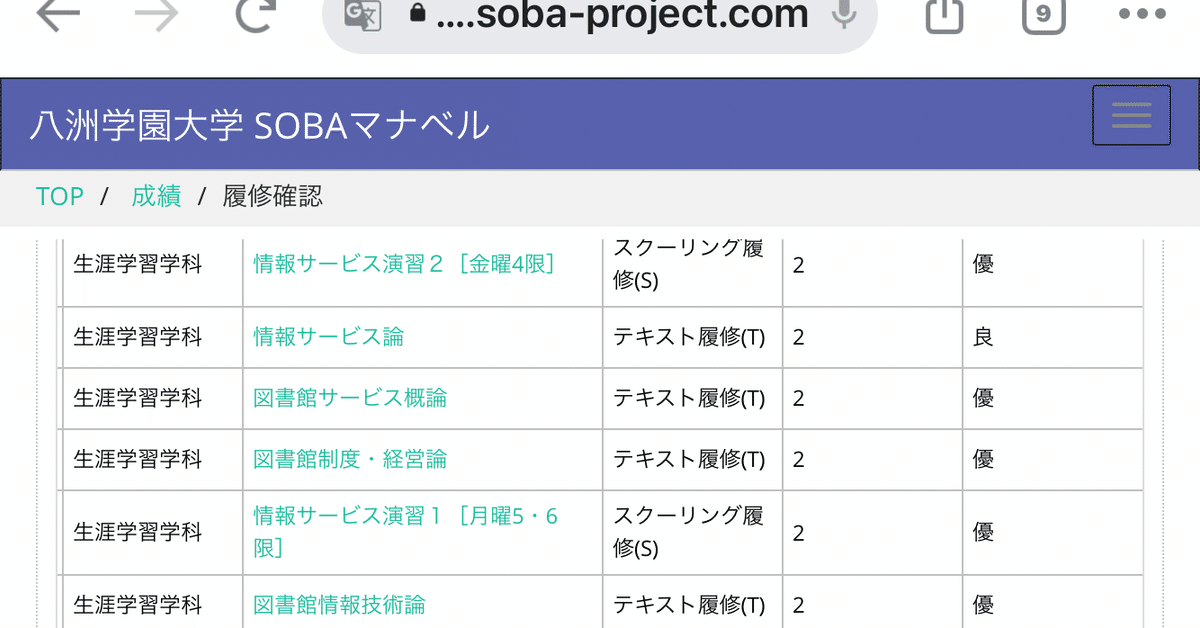 八州学園大学 司書課程 テキスト履修 合格レポート