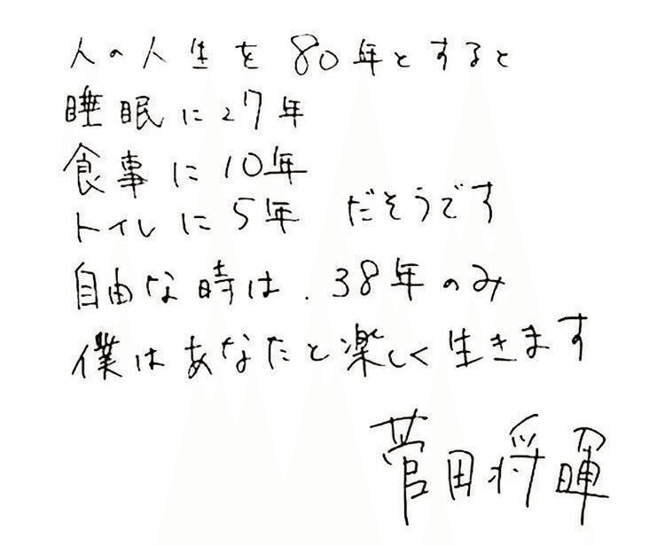 好きな言葉 人の人生を80年とすると 木下莉華子 Note