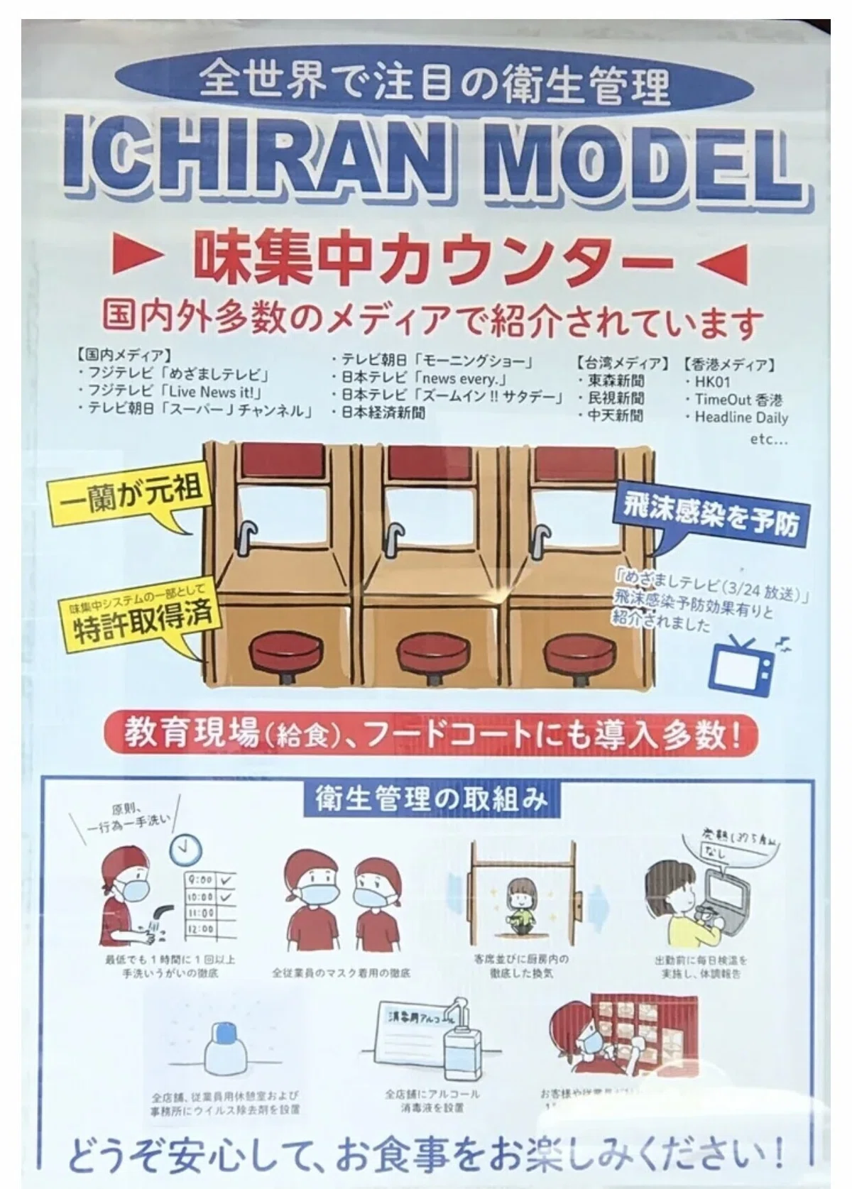 一蘭カウンター