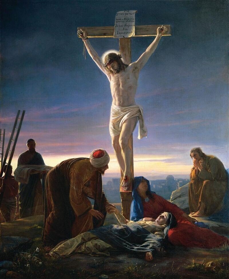 十字架のイエス　Christ_at_the_Cross_-_Cristo_en_la_Cruz　ブロッホ