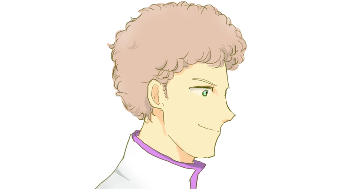 コルバ横顔前目にっこり