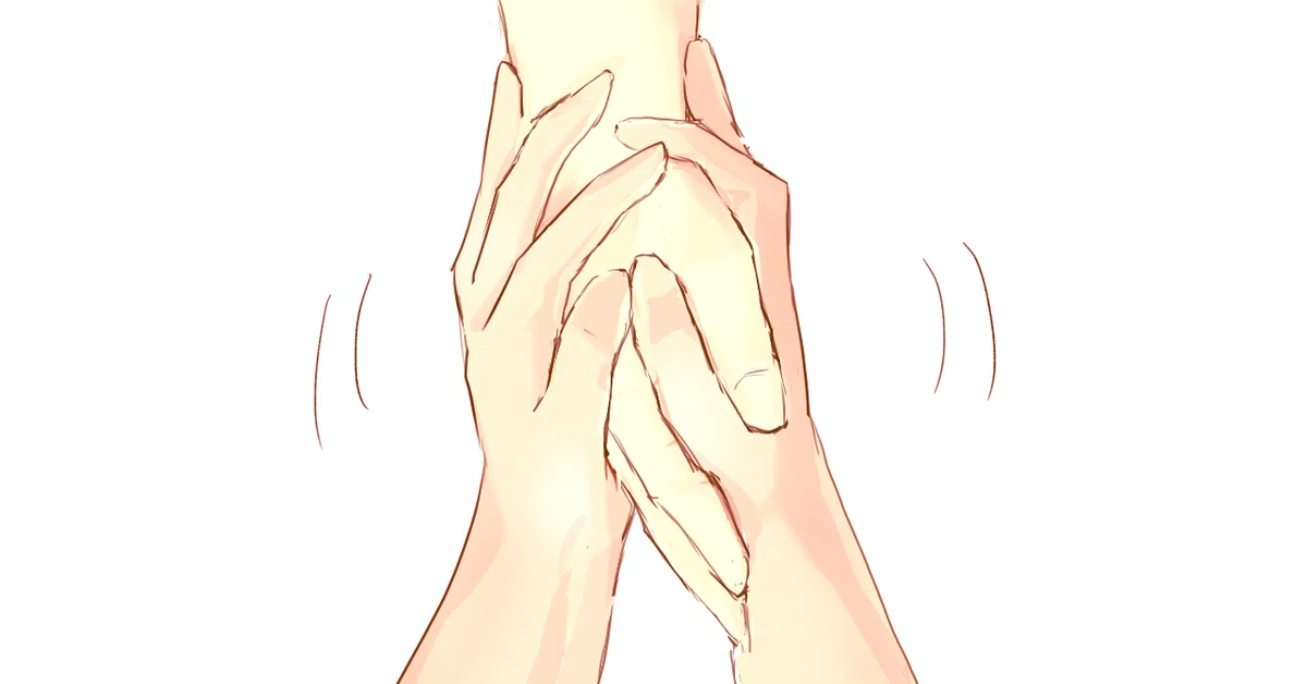 手を包む手@男ゆする
