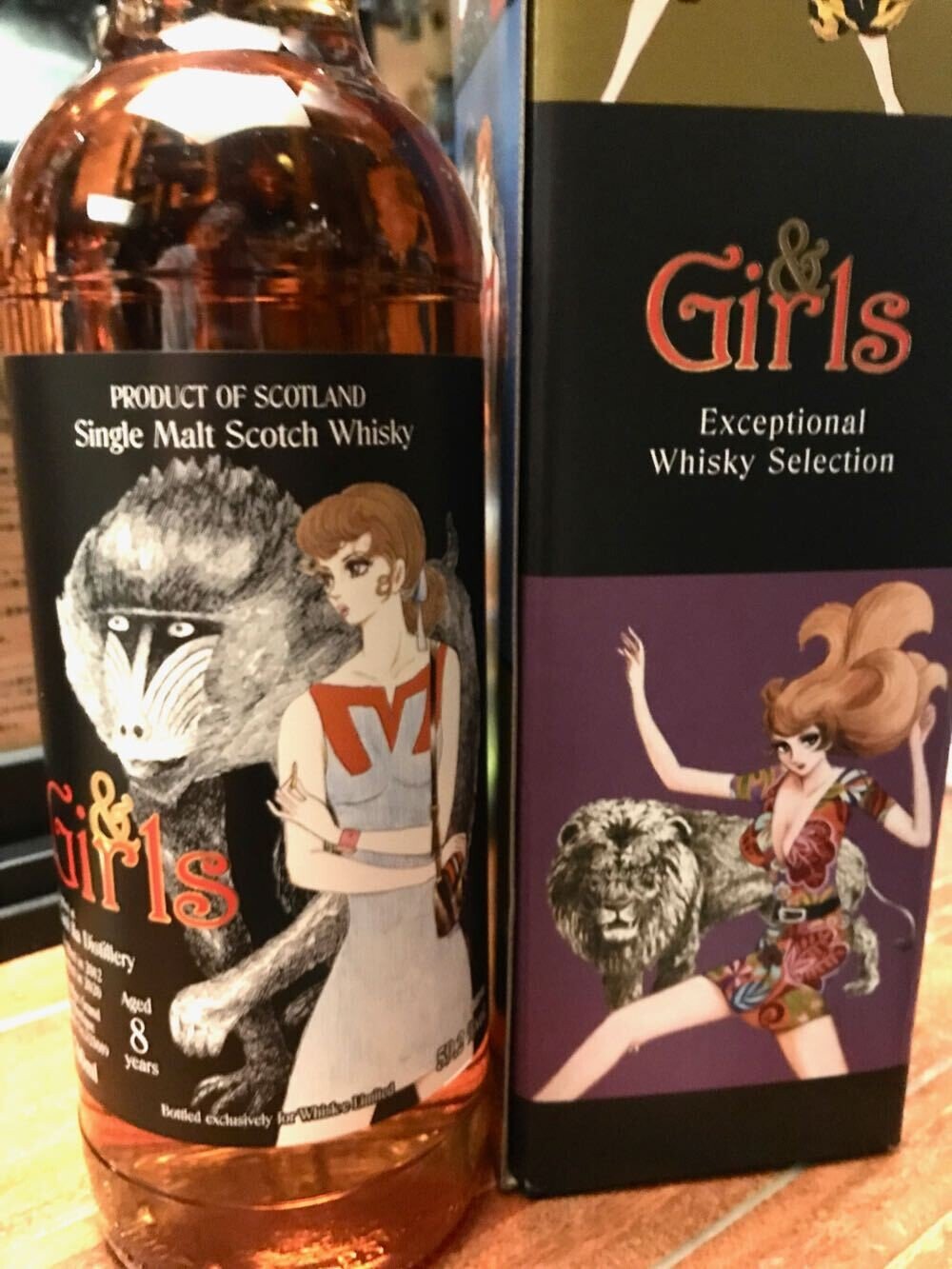 石ノ森章太郎氏の ＆Girls ウィスキー第5弾（カリラ8年）入荷しま