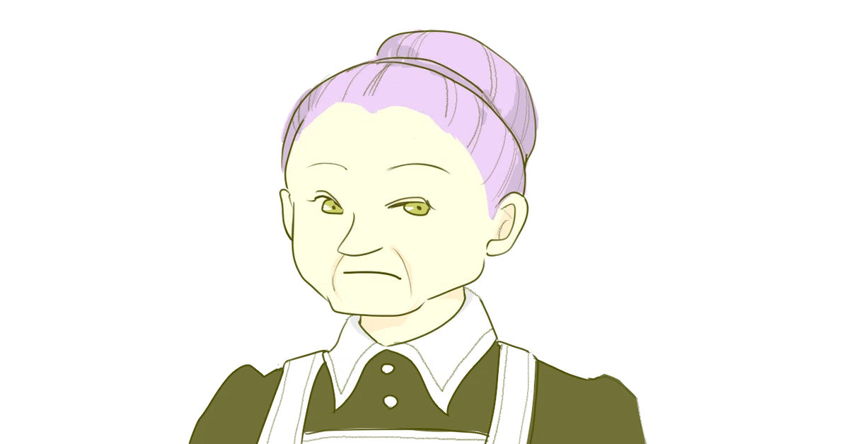 バブ後ろ目普通眉一文字口