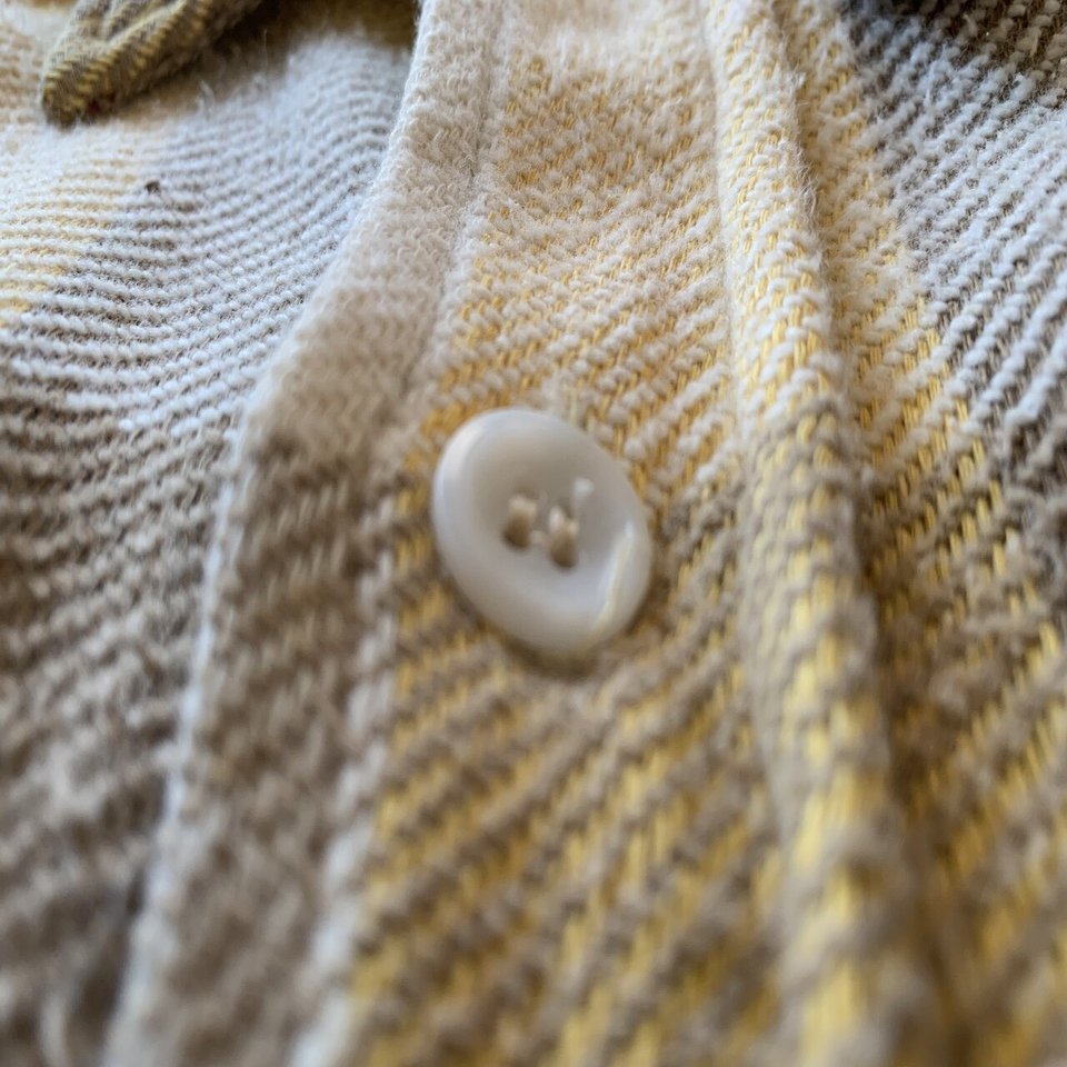 50s ビンテージ ヘビー ネル 襟ダブル マチ 猫目ボタン40s 60s 50s ビンテージ ヘビー ネル 襟ダブル マチ 猫目ボタン40s 60s 50s