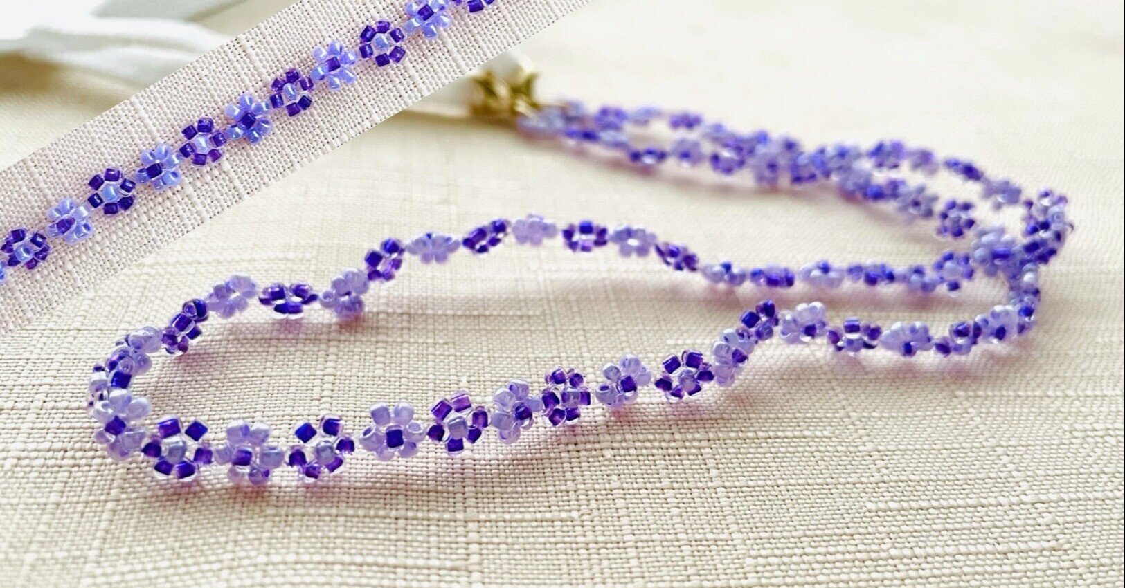 デイジーチェーンのマスクストラップ ビーズドールharu Note デイジーチェーンのマスクストラップ ビーズドールharu Note