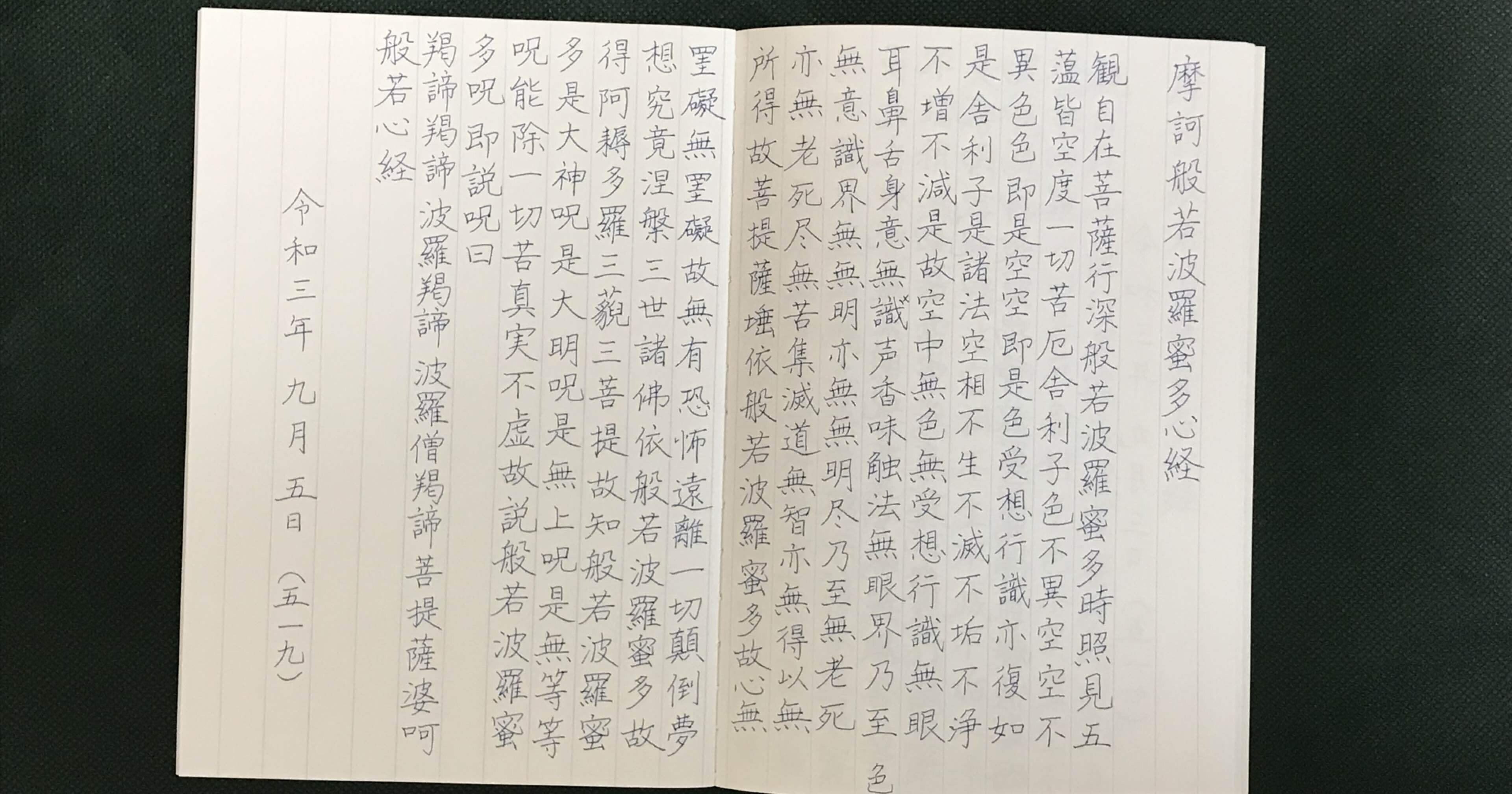 続いてる写経 519日め（硬筆）】〜伝説の写経も気になった｜Kayopom