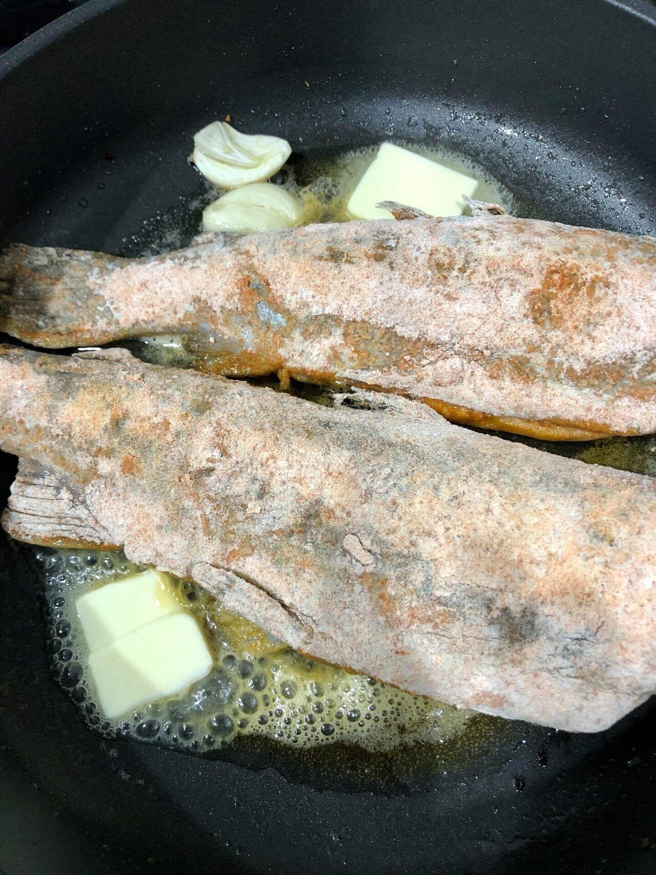 おうちごはんno 84 虹鱒と桜鱒の水車小屋風 Mamige Note おうちごはんno 84 虹鱒と桜鱒の水車小屋風 Mamige Note