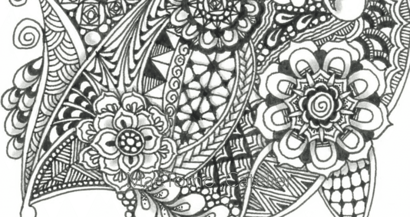 Artothérapie Papillons アート本　塗り絵 基本的な蝶の形 塗り絵ページ（無料のPDF＆PNGプリント）