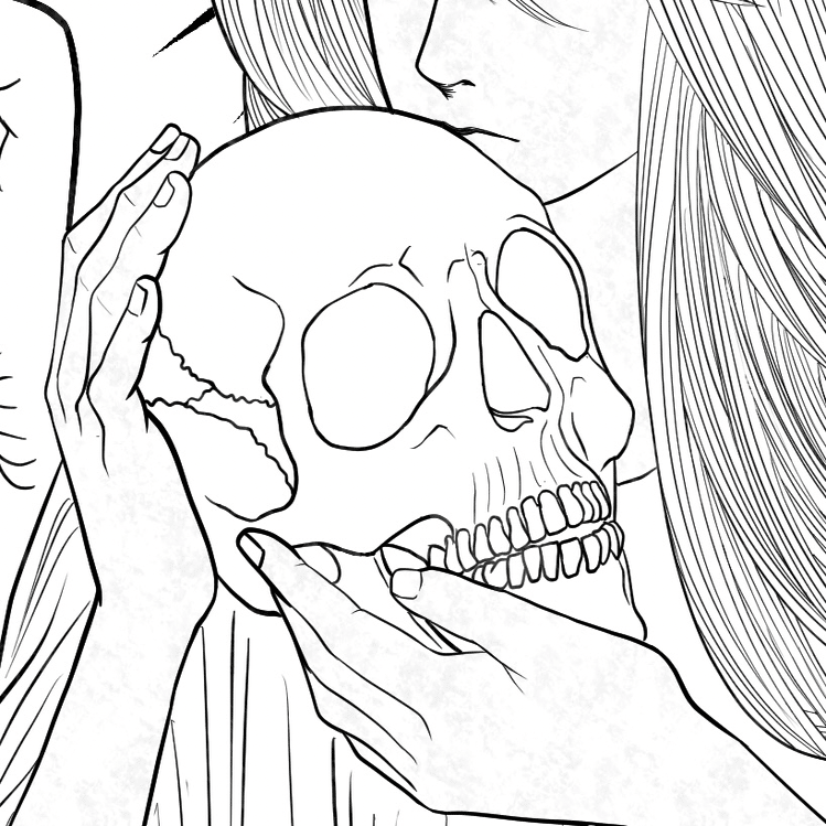 絵の上達を目的にタロットを描く 死神 Lamiel Note