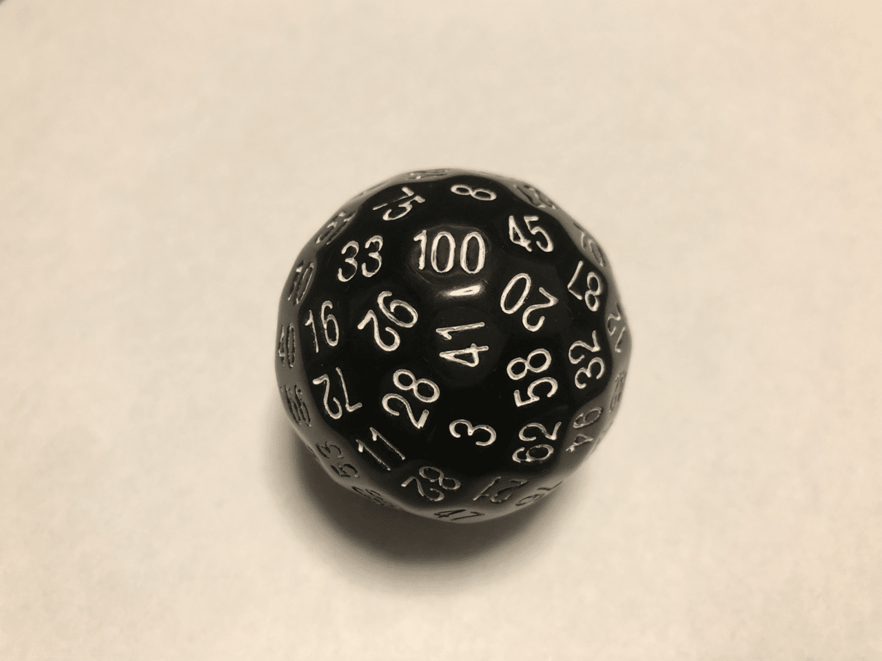 希少 GAMESCIENCE 100面ダイス 黒 ブラック D100 6280 希少