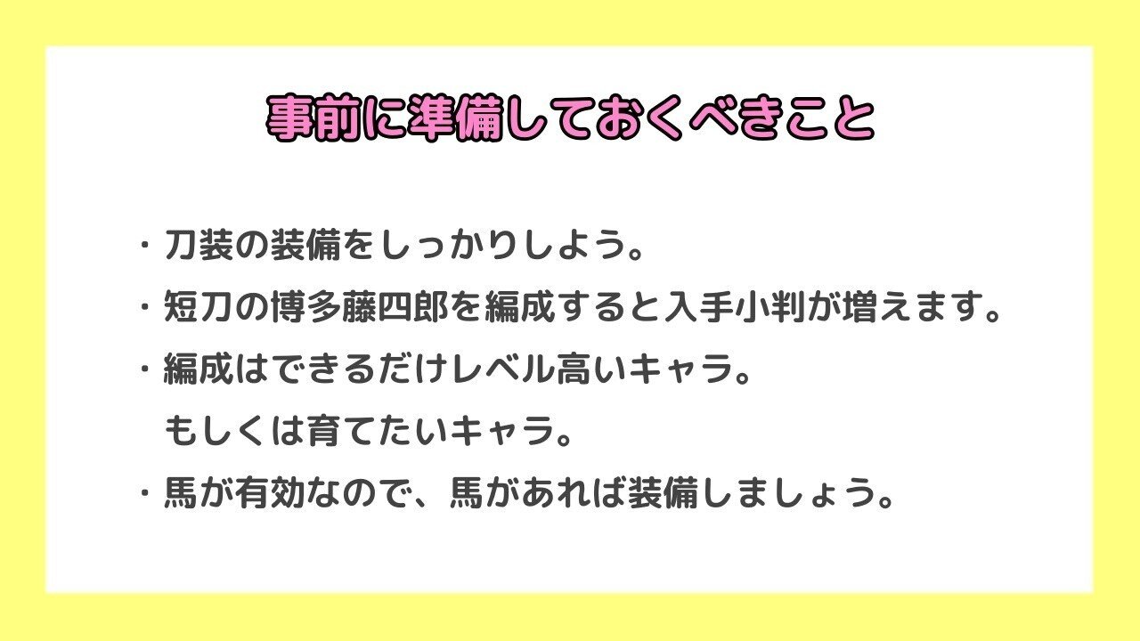刀剣乱舞 地下に眠る千両箱が初めてでも これだけ見ればok 通称 大阪城イベントのやり方紹介 マヨネーズ Note 刀剣乱舞 地下に眠る千両箱が初めてでも これだけ見ればok 通称 大阪城イベントのやり方紹介 マヨネーズ Note