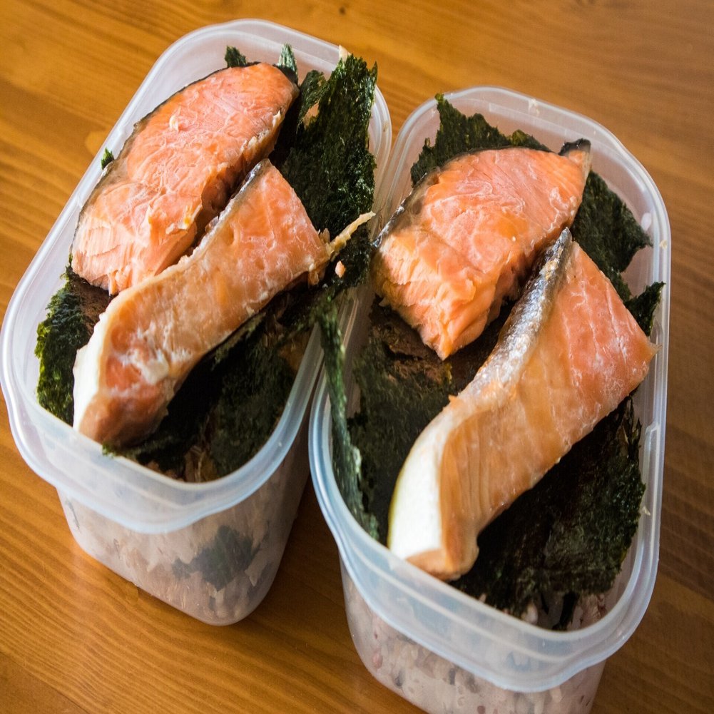 冷凍保存もできる 500kcal 鮭のり弁 食事で人生をかえる管理栄養士 木下ともえ 食トレーニング研究所 Note