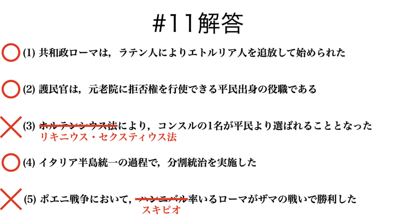 書記が世界史やるだけ 11 共和政ローマ Malinka書記 Note