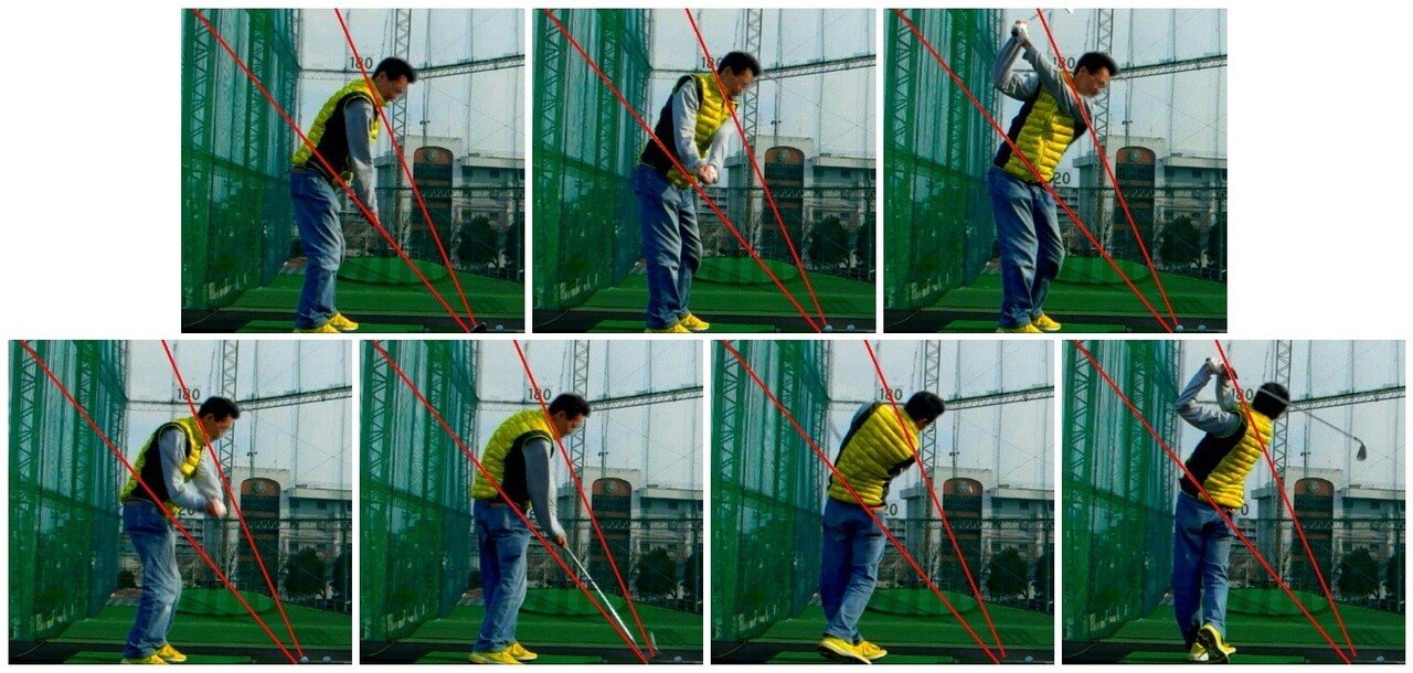 ゴルフを始めた当時 スーパースローで主要な７つのポジションを練習中にチェックし 家に帰って再度静止画で細かいポジションごとに確認するという作業を 練習場と自宅とで繰り返し通い行っていました 当時はスイン 山崎 研五 Note