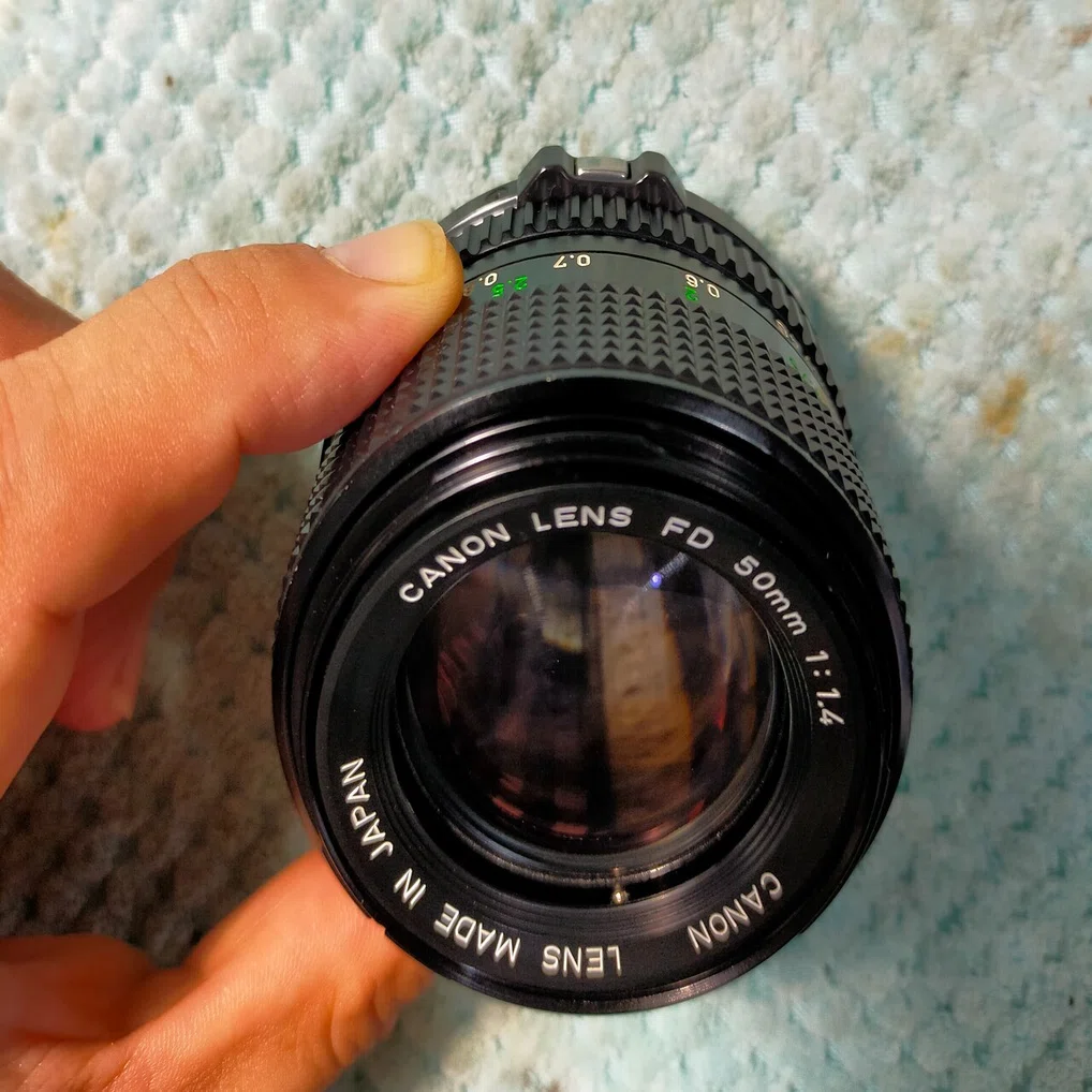 Canon New FD 50mm F/1.4の分解｜フィルムカメラ修理のアクアカメラ