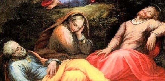 Giorgio_Vasari_-_The_Garden_of_Gethsemane_　ジョルジョヴァザーリ　ゲッセマネの祈り ヨハネ