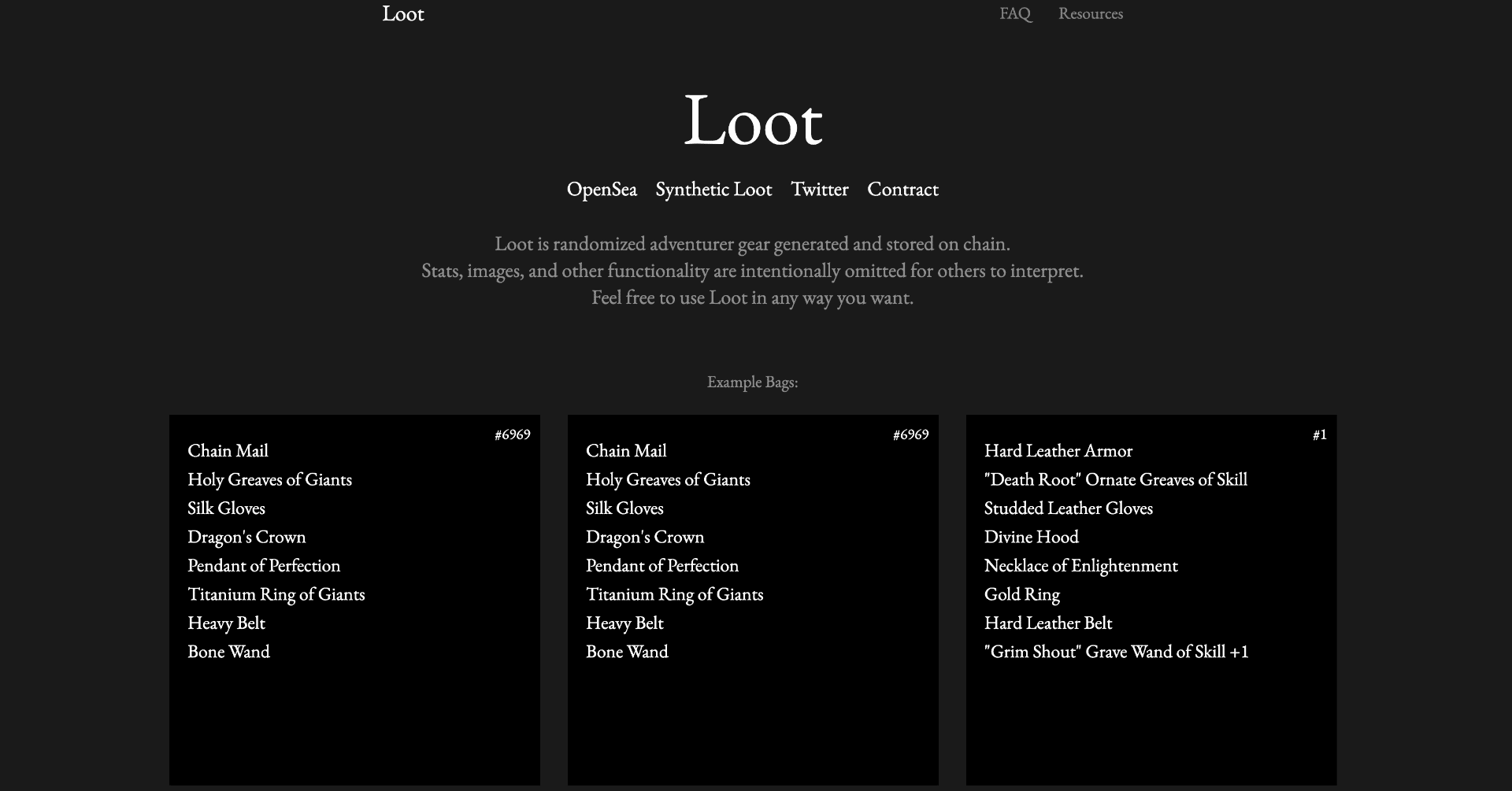 大発明と言われる Loot の可能性についてnft事情に詳しい弊社安宅に聞いてみました Tokyo Otaku Mode Note 大発明と言われる Loot の可能性についてnft事情に詳しい弊社安宅に聞いてみました Tokyo Otaku Mode Note