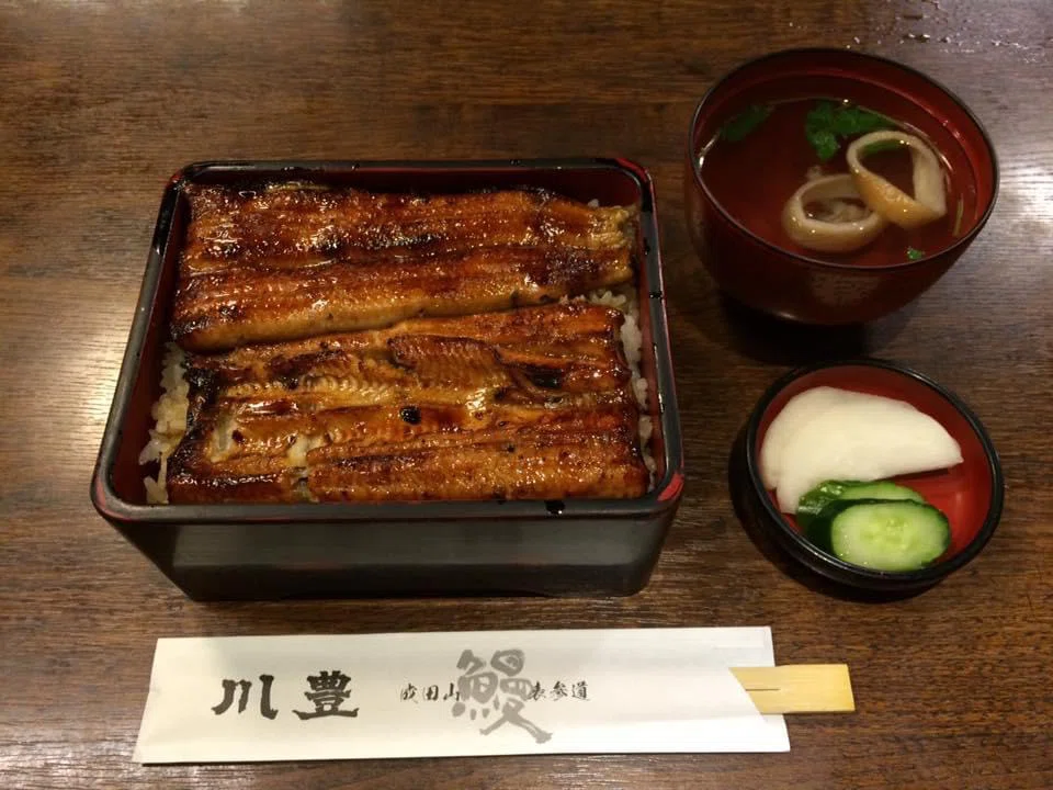 食事 成田山 表参道 川豊 本店 で上うなぎ 桔梗の花 도라지 Note