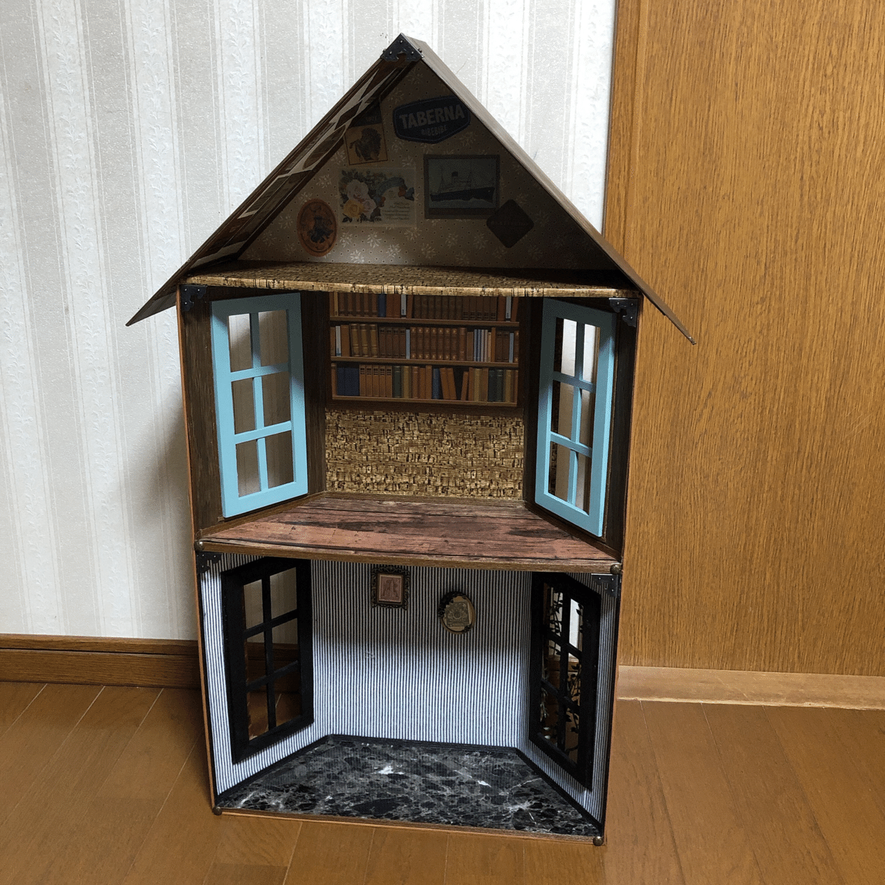 100均でドールハウス型什器棚を作る 改造 くまこʕ ᴥ ʔ Note