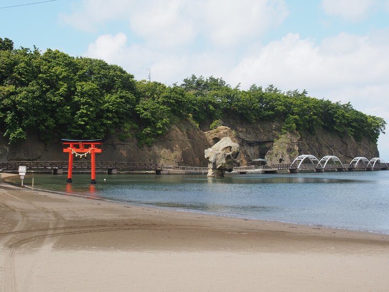 20210830鴎島瓶子岩北前船繋船 (1 - 8)