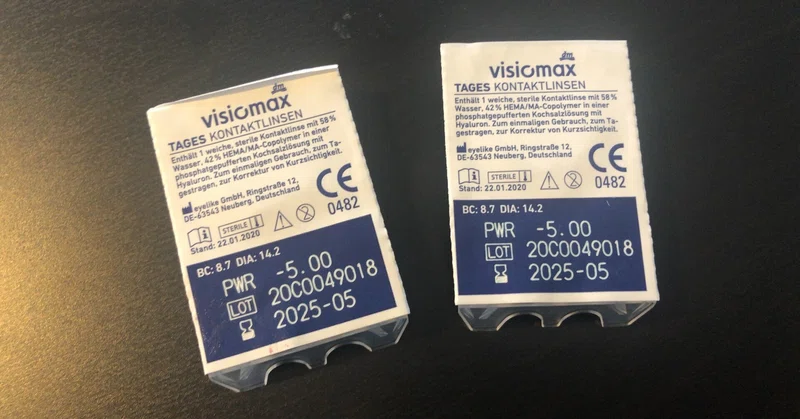 ドイツ 薬局で買えるコンタクトレンズ よわむしめがね Note
