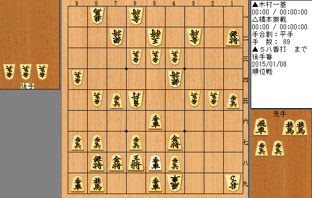 木村橋本　８９手目５八香　正解図続