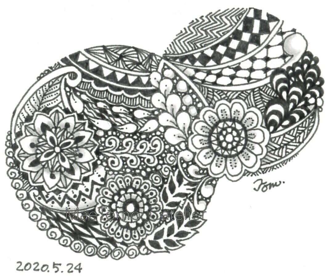 藤右衛門作、ゼンタングルアート、ゼンタングル、ペンアート、曼陀羅アート、アート zentanglelovers #ゼンタングル #Zentangle #zentangleart