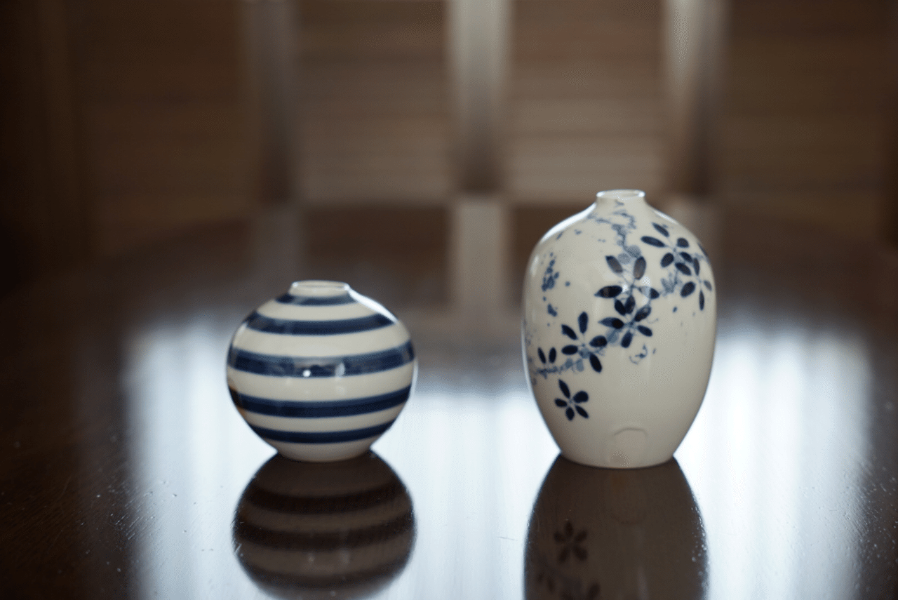 有田焼 李荘窯:染付花唐草鳳凰文 輪花なます皿 有田焼 有田焼 李荘窯:染付花唐草鳳凰文 輪花なます皿 有田焼