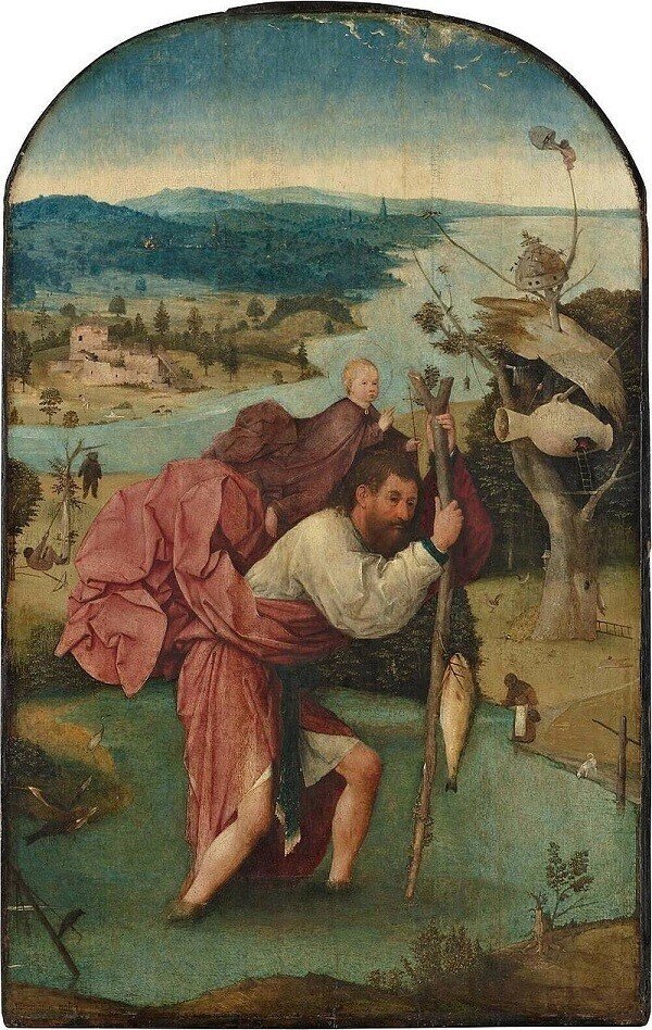 Hieronymus_Bosch ボス　聖クリストファー　ST CHRISTOPHER