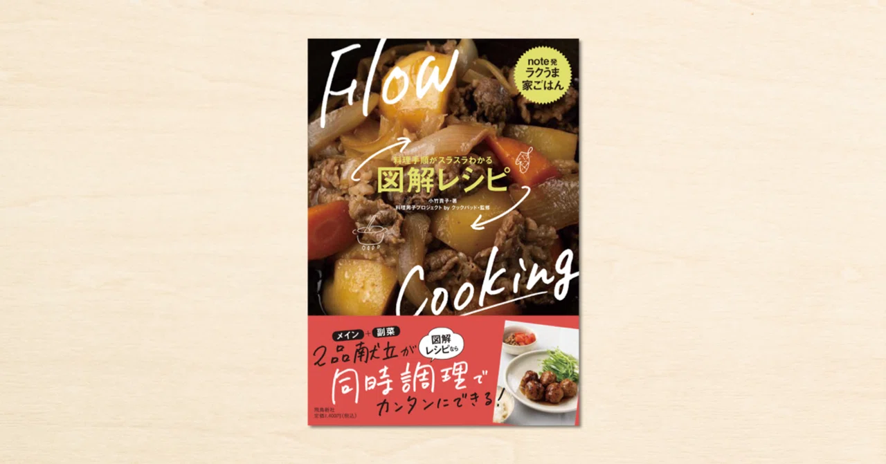 クックパッドが展開する料理男子プロジェクトのnoteが書籍化!『料理 クックパッドが展開する料理男子プロジェクトのnoteが書籍化!『料理