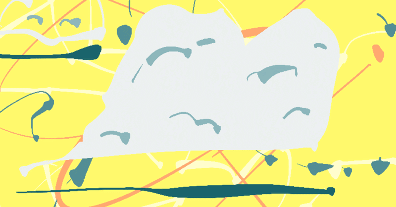 今日のイラスト「浮かぶ雲」描きました