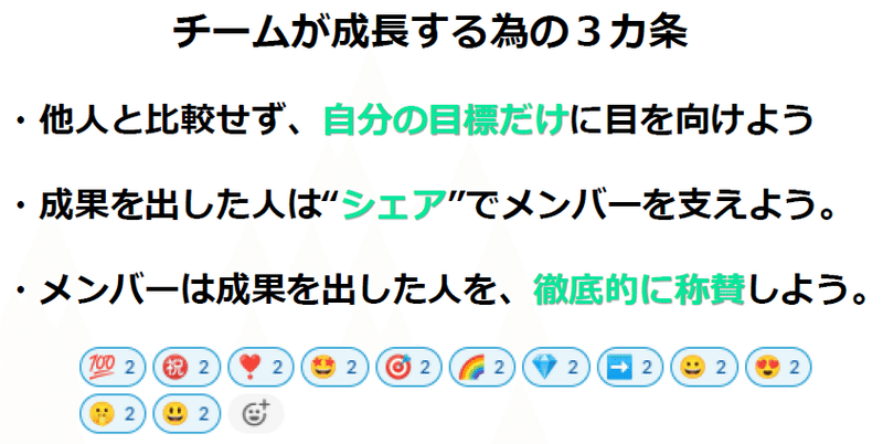 チームが成長する為の3カ条