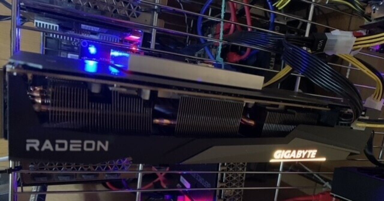 Radeon 5000シリーズ 6枚搭載 マイニングリグ。月利14万円？の