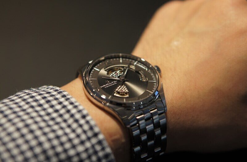 ハミルトン ジャズマスター オープンハート42MM グレー