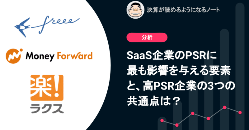 Q.SaaS企業のPSRに最も影響を与えるKPI、高PSR企業の3つの共通点は？