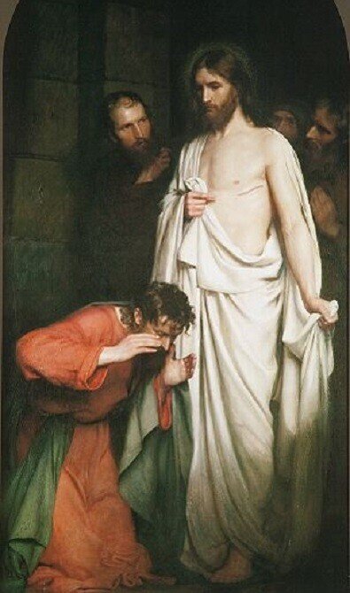 The Doubting Thomas by Carl Heinrich Bloch カール・ブロッホ　トマスの疑い