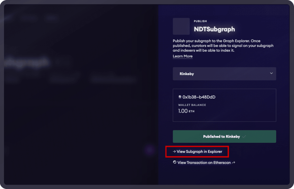 SubgraphStudioを使用したSubgraphの作成｜NFTStudio