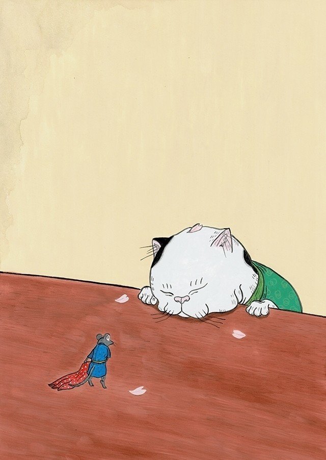 居眠りの気持ち良さに比べたら、争いなんてとても。  http://www.kakimono.biz/illustration/408.html
