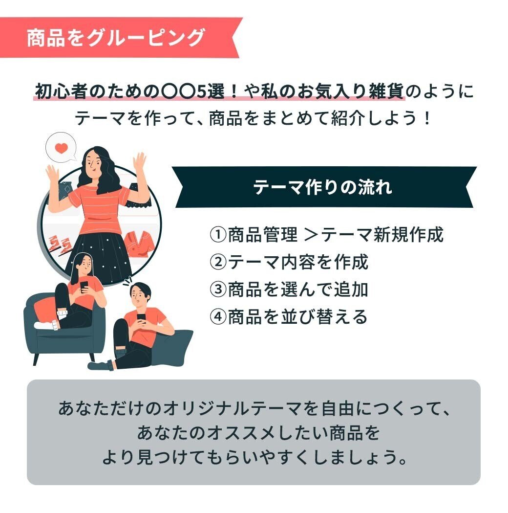 商品をグルーピングしよう