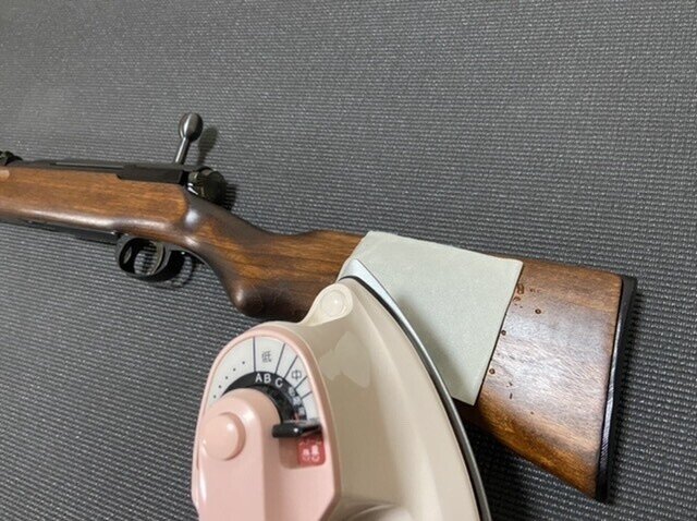 KTW三八式歩兵銃木製ストック補修｜9_6_9